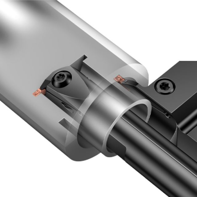 小直径内圆切槽和端面切槽刀具