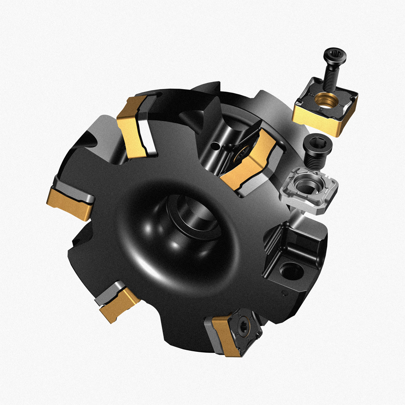 MF80-130508M-M50刀片具有八个切削刃、切屑保护和优化的微观几何结构,以实现更好的安全性和切屑排出,以及具有优异表面光洁度的修光刃。