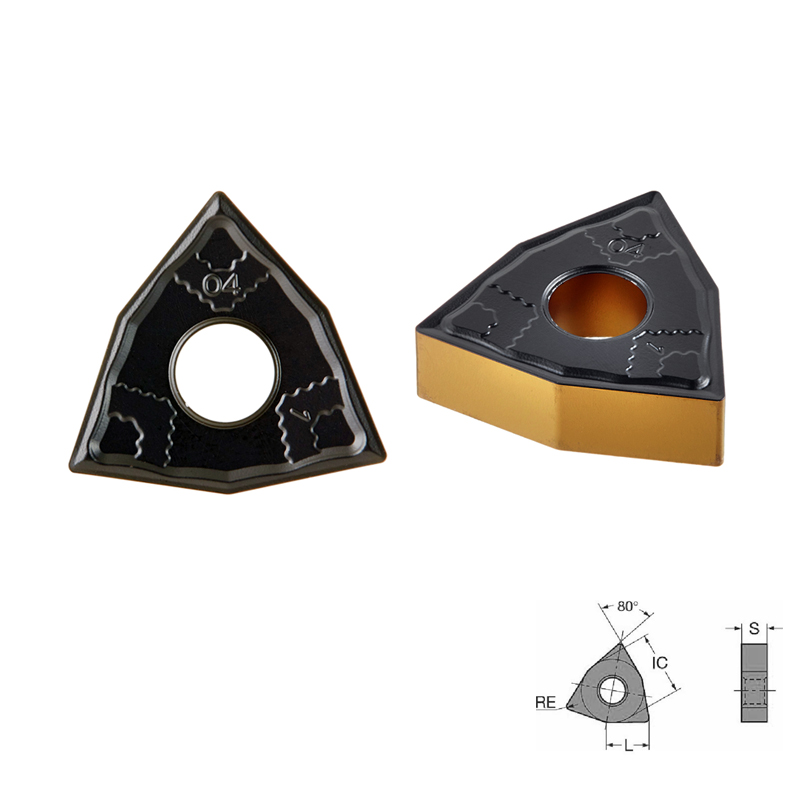 80度桃形车刀片WNMG080404-P