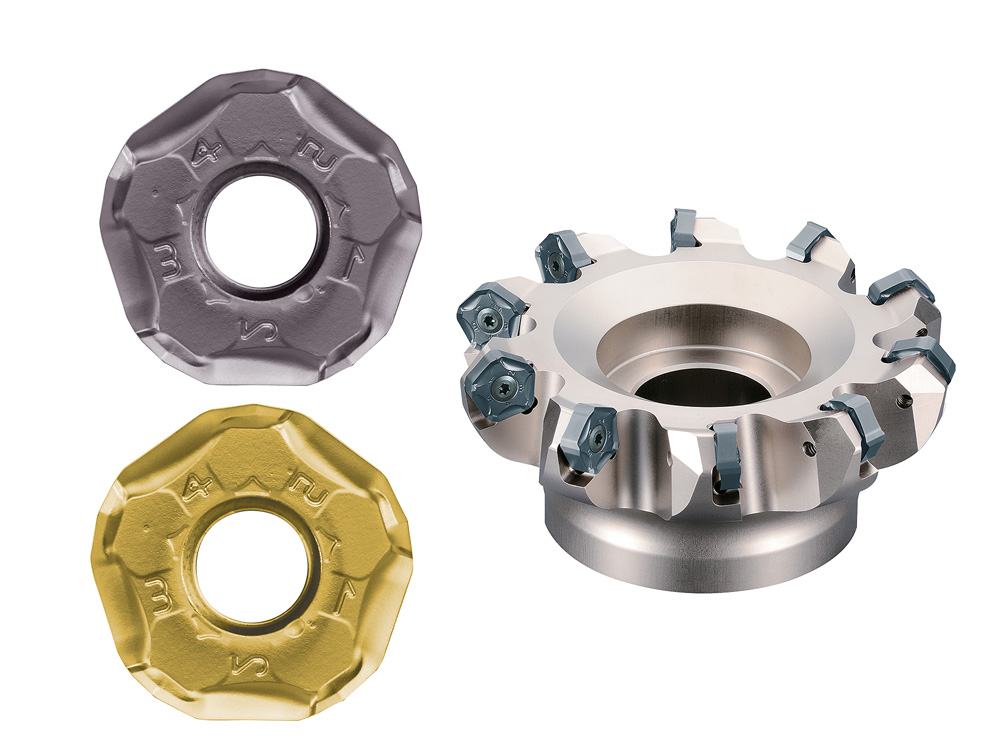 MFK面铣刀碳钢双面五角刀片PNEU12