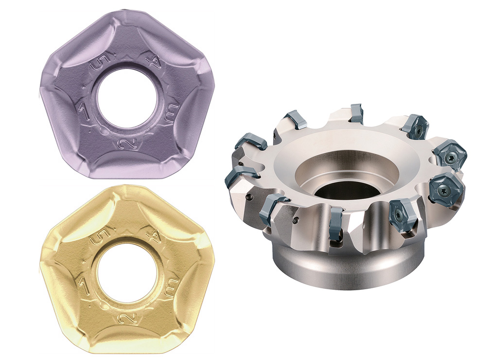 MFPN45面铣刀碳钢双面五角刀片PNM