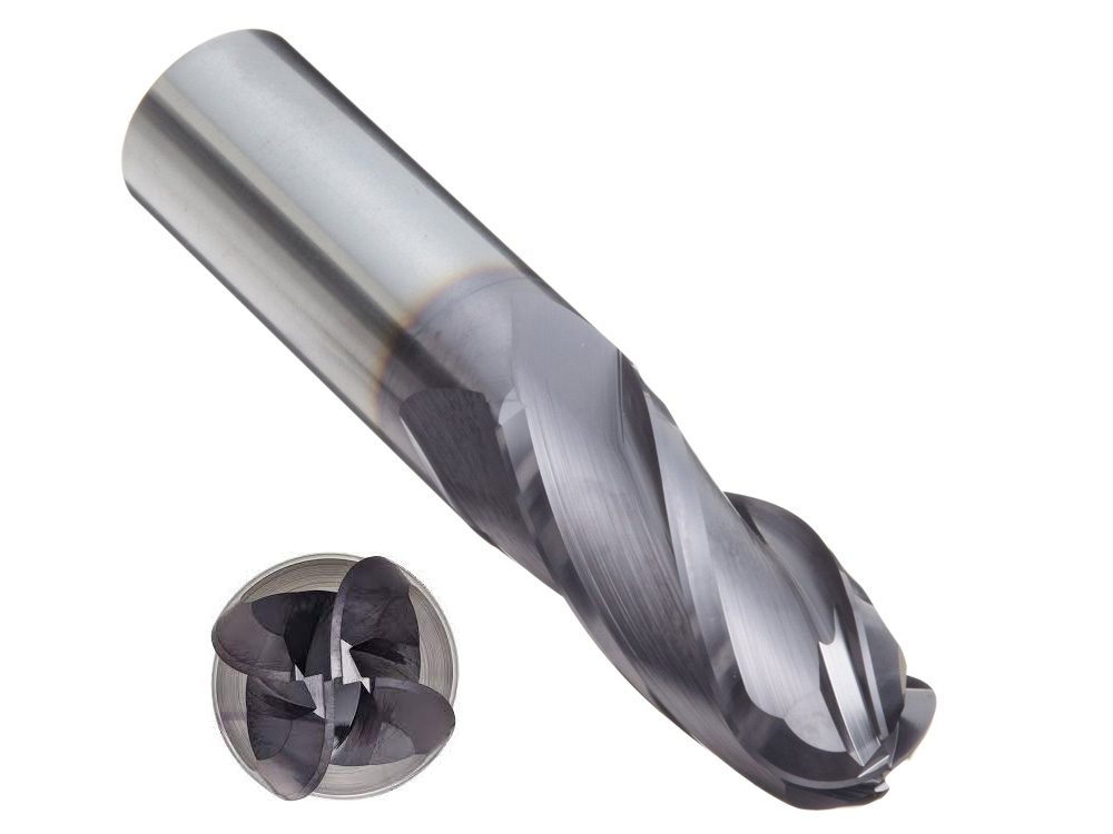 R5淬硬钢整体硬质合金仿形切削球头立铣刀