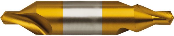 A型高速钢镀钛中心钻不带护锥1,250m