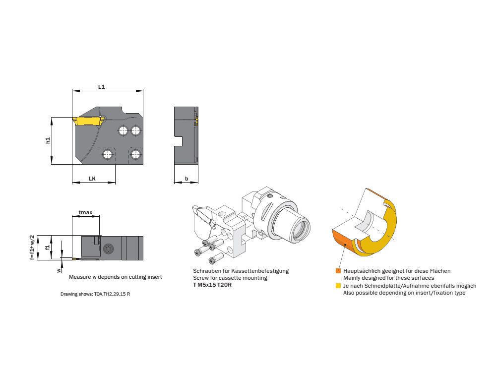 模块化切槽刀板TOA.TH2.29.40