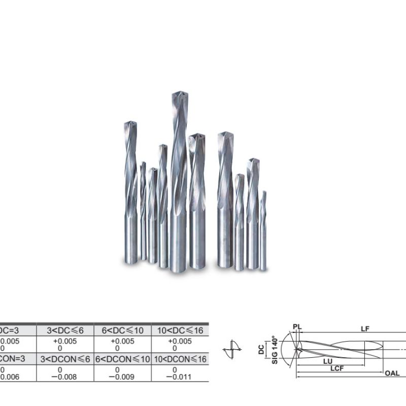 MAS内冷辊光钻头铝铸铁用钻头