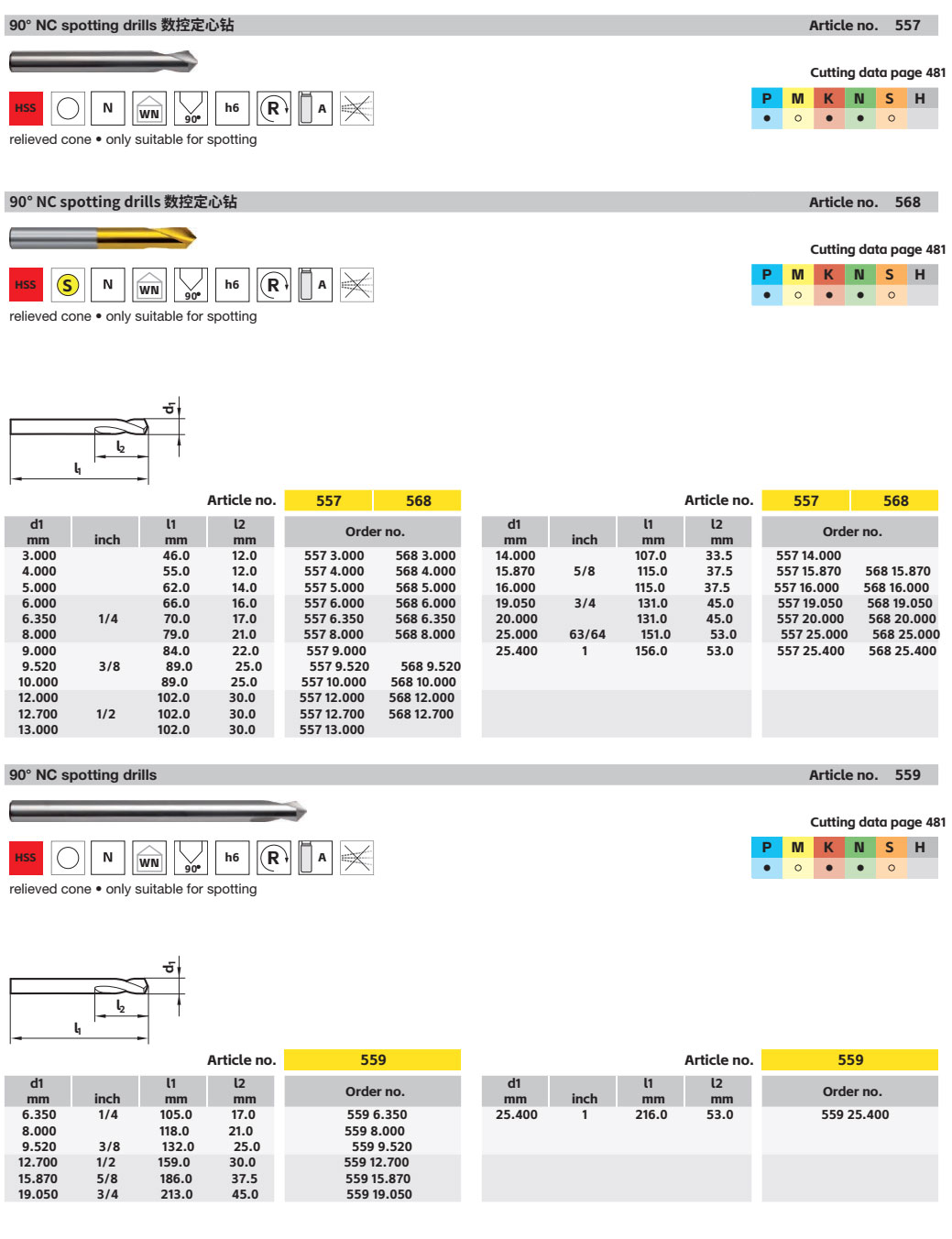 90度数控定心钻